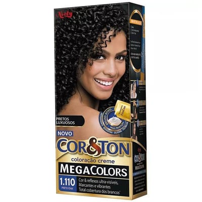 Tintura para Cabelo Cor & Ton 1.0 Preto Az