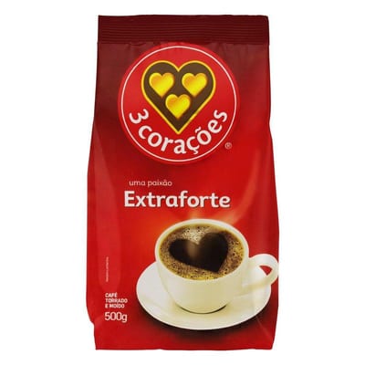 Café 3 Coracoes 500 g Extra Forte