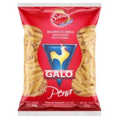 Macarrão de Semola Galo 500 g Parafuso