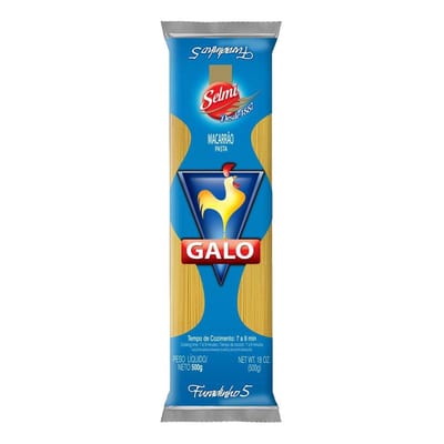 Macarrão Semolado Galo 500 g Furadinho 5