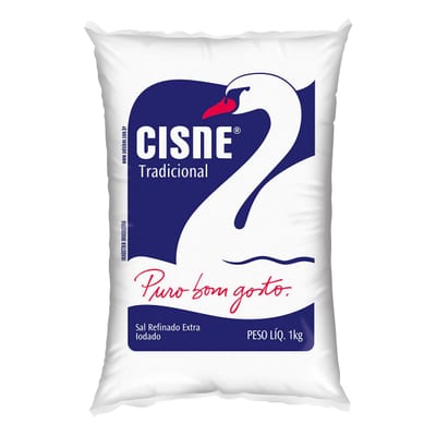 Sal Refinado Extra Cisne 1 kg Tradicional