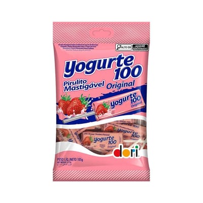 Pirulito Dori 105 g Yogurt Mastigve