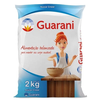 Açúcar Guarani 2 kg Cristal