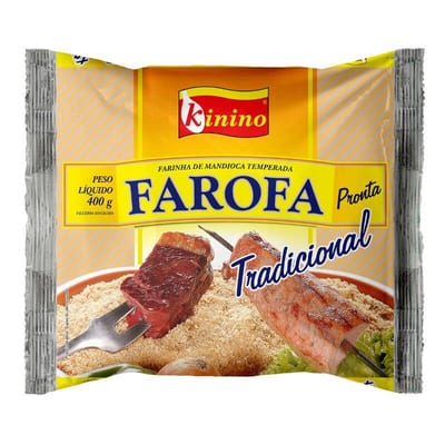 Farofa Pronta Kinino 400 g Tradicional