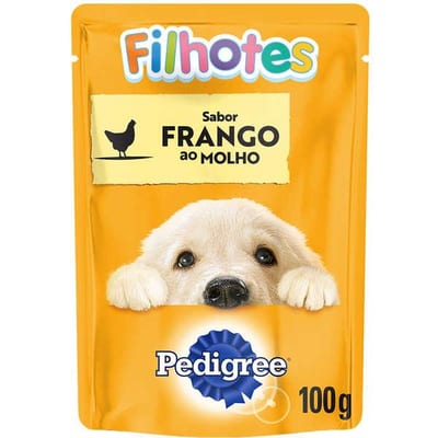 Ração Umida Pedigree Filhot 100 g Sc Frango Ao Molh