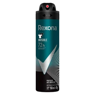 Desodorante Aerosol Rexona Men 150 ml Invisible