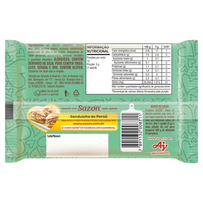Tempero Sazon 60g Alecrim