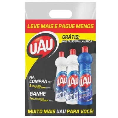 Limp Multiuso Uau 500 ml Cloro Ativo