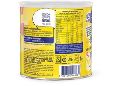 Achocolatado Nestle Nesquik 380 g Morango Lata