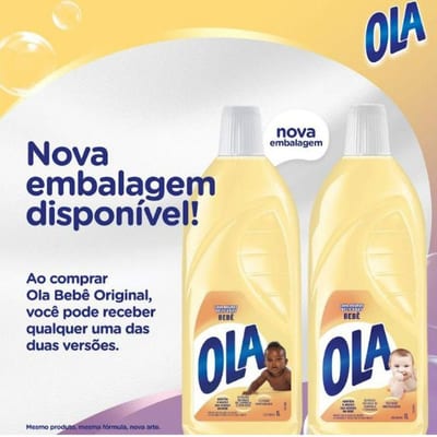 Lava Roupas Líquido Ola 500 ml Bebê