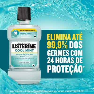 Antisseptico Bucal Listerine 500 ml Cool Mint Zero