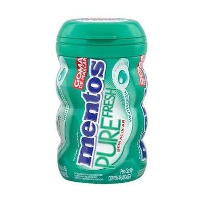 Goma Mascar Mentos Purê Fresh 56 g Wintergreen