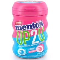 Goma Mascar Mentos Purê 56 g Garrafa White