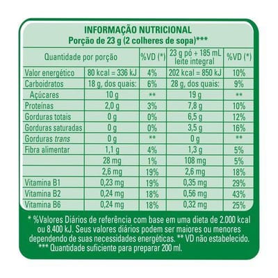 Neston Vitamina 400 g Morango Pera e Banana