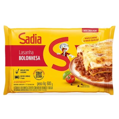 Lasanha Sadia 600 g Bolonhesa