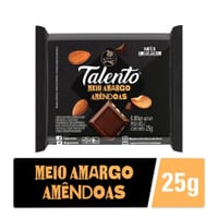 Chocolate Talento 25 g Meio Amargo