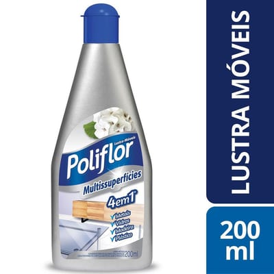 Lustra Moveis Poliflor 200 ml Multi Superfici