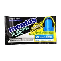 Goma Mascar Mentos 8,5 g Purê Fresh Strong Mint