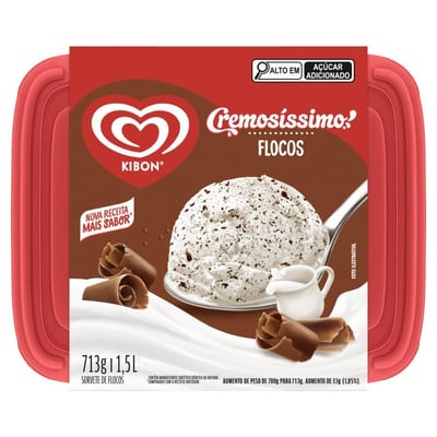 Sorvete Kibon Cremosissimo 1,5 L