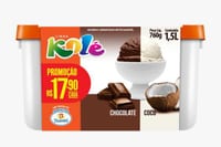 Sorvete Bambi Kole 1,5 L Chocolate e Coco