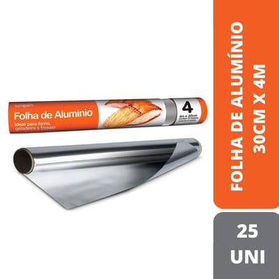 Folha de Alumínio Lumipam 30 cm X 4 m