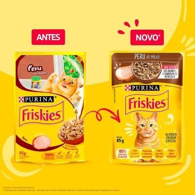 Ração Friskies 85 g Peru Ao Molho Sache