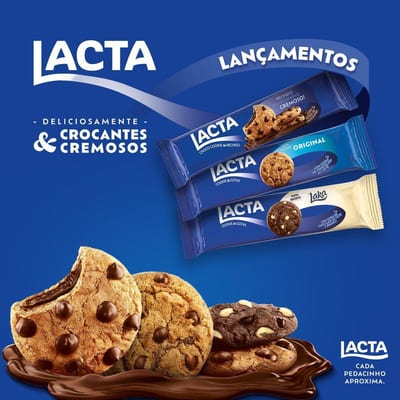 Biscoito Lacta Cookies 80 g Ao Leite