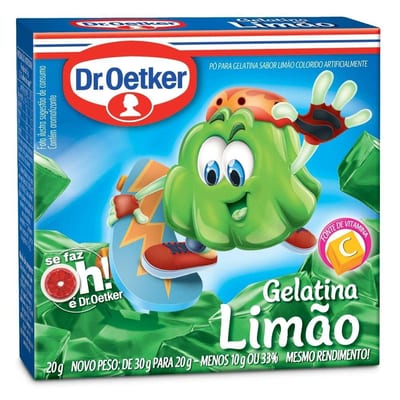 Gelatina Dr Oetker 20 g Limão