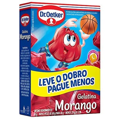 Gelatina Dr Oetker 20 g Morango
