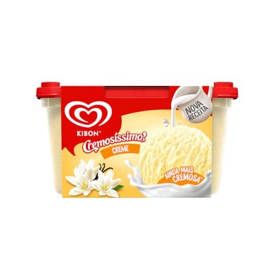 Sorvete Kibon Cremosissimo 2 Lata