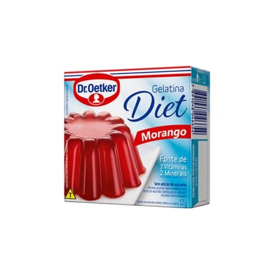 Gelatina Dr Oetker Diet 12 g Morango
