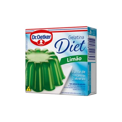 Gelatina Dr Oetker Diet 12 g Uva