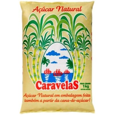 Açúcar Demerara Caravelas 1 kg