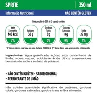 Refrigerante Sprite 350 ml Lata Original