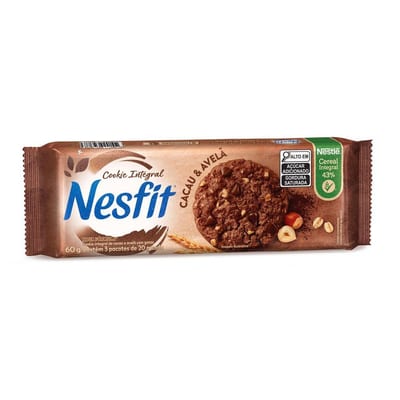 Cookie Integ Nesfit 60 g Cacau Avela