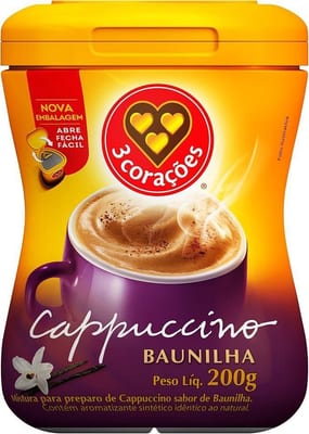Mist P/cappuccino 3 Coracoes 200 g Baunilha