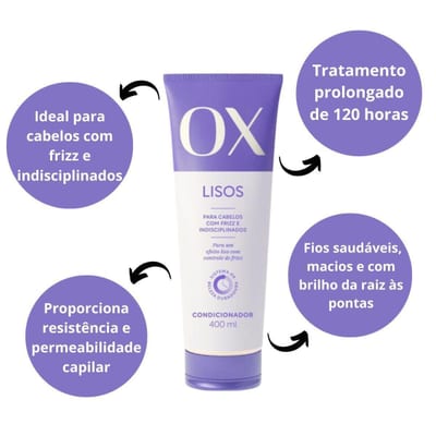Condicionador Ox 400 ml Lisos