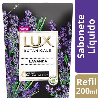Sabonete Líquido Lux 200 ml Refil Lavanda