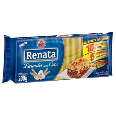 Macarrão Lasanha Renata C Ovos 200 g