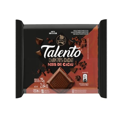 Chocolate Talento 75 g Dark 70%