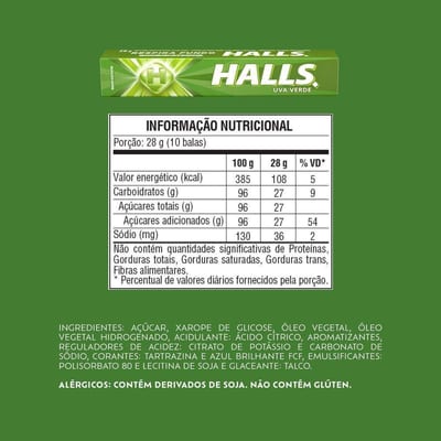 Halls 28g Uva Verde
