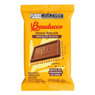 Biscoito Bauducco Chocolate Biscuit 80 g Chocolate ao Leite
