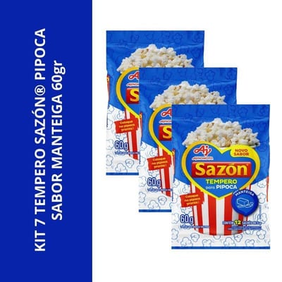 Tempero Sazon Pipoca 60 g Churrasco