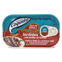 Sardinhas Coqueiro 125g Molho de Tomate