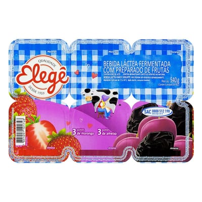 Lactea Ferm Polpa Batavo 510 g Morango Coco