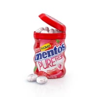 Goma Mascar Mentos Purê Fresh 56 g Morango