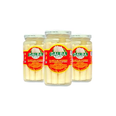 Palmito Açaí Gran Palm 180 g Inteiro