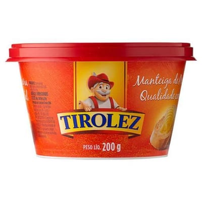 Manteiga Tirolez 200 g sem Sal