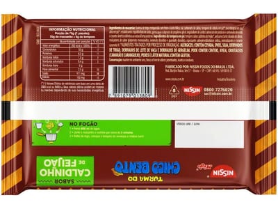 Macarrão Inst Nissin 75 g T.monica Caldinho Feijão