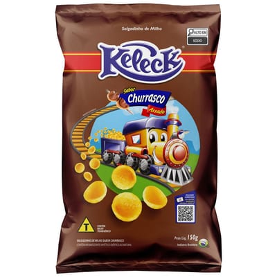 Salgadinho Keleck 150 g Cheddar e Bacon